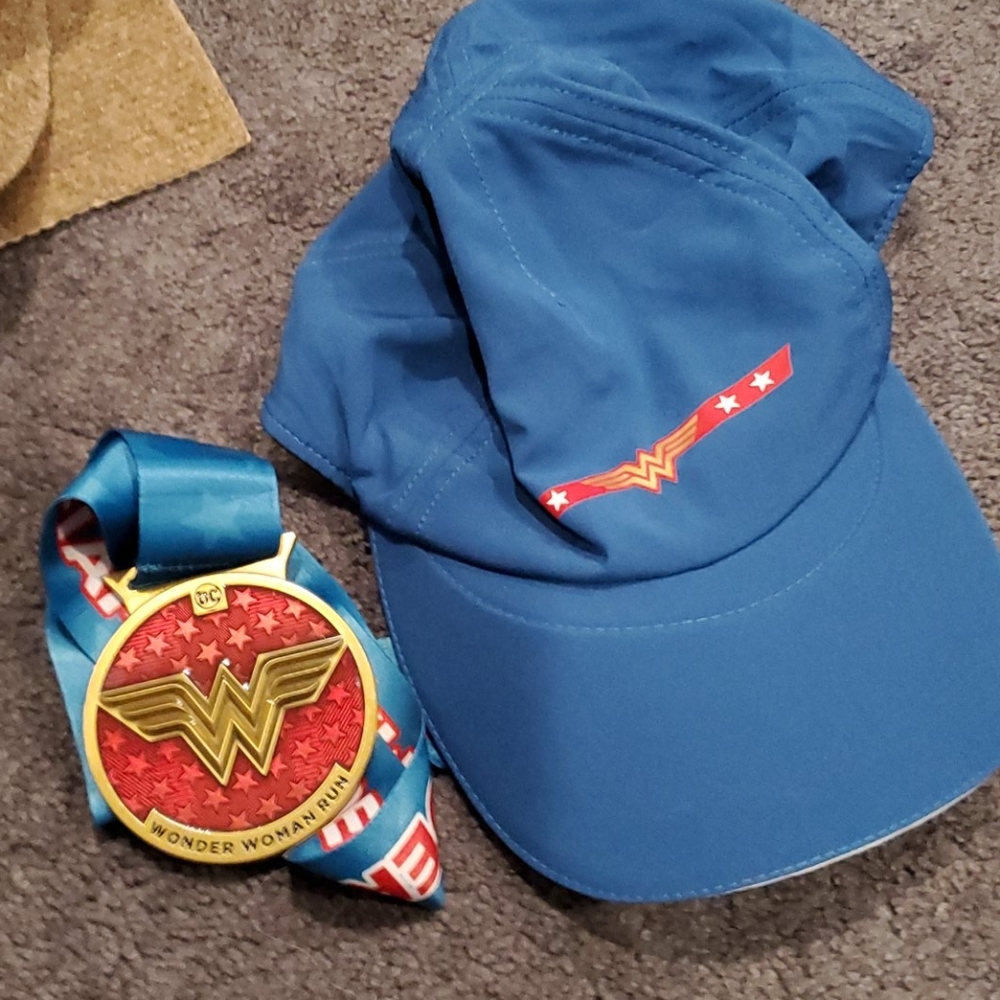 Wonder woman hat and medal